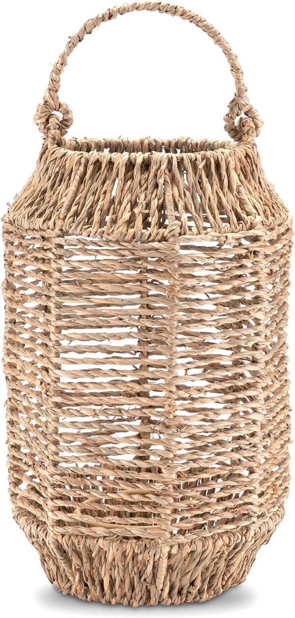 Rattan Windlicht groß 28cm